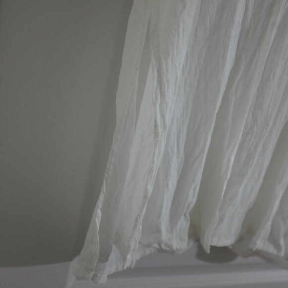 Olsen white buttoned blouse 100% viscose side split size 38 - Picture 3 of 6